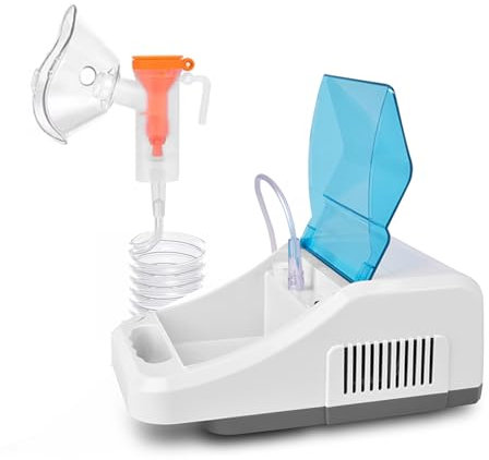 AITX Nebuliser Machine for Kids and Adults - High-Efficiency Nebulization Device, Built-in Storage Box & with All Accessories | Compact Compressor Inhaler for Home Use