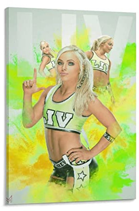 BNVXR Kunstdruck Poster 30 * 50cm Liv Morgan Female Wrestler Art Poster e Wall Art Picture Print Modern Family Room décor Senza Cornice