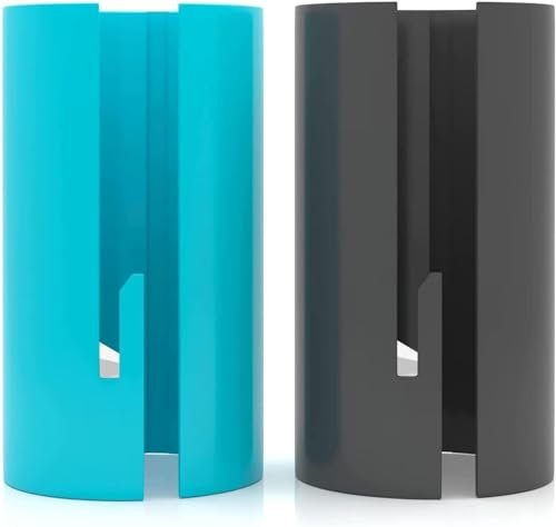 2 Stück Geschenkpapier Schneider für rollen, Geschenkpapier Cutter für Weihnachten Geburtstag, Sliding Gift Wrapping Paper Cutter, Roll Papier Schneidegerät, Tragbare Papierschneider