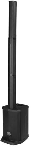 Wharfedale Sistema Amplificado de Columna IS 48 de 400 vatios, Equipado con Luces LED y Bluetooth