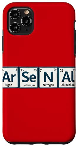 Arsenal (Ar-Se-N-Al) Periodic Table Elements Case for iPhone 11 Pro Max