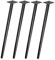 woplus 4er-Set Möbelfüße aus Metall, 65 cm Höhe, Schwarz Matt, Schräg | Tischbeine für Tisch, Stuhl, Schreibtisch, Küche, Schrank
