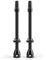 Shredr. Tubeless Ventile Set | Presta Ventile für Schlauchlos-Reifen | Superleichtes Alu, bunt eloxiert, französisches Ventil | Für Normale Tubeless-Felgen (schwarz, 80mm)