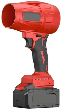 Asciugatrice per Auto, Soffiatore Turbo con Due batterie, Design Portatile Senza Fili, Alta Potenza 40000 Giri/min, Spinta Elevata 800 g, per la Pulizia Esterna di Foglie Cadute, Neve