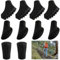 Annlpoy 10 Piezas Tacos muletas Puntas Bastones Trekking Almohadillas de Goma Asfalto, 11 mm de diámetro, para Bastones de Marcha y telescópicos, Duraderas y Reductoras del Ruido