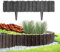 Pullmer Beeteinfassung, Beetumrandung Kunststoff, Rasenkante, Gardenzaun, Palisadenzaun, umrandung Garten, holzoptik (2,3 m; Anthrazit)
