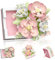 JINXIAN 1 Pezzi Mini Fiori Mattoncini Set di Giocattoli da Costruzione Simulato con Base Floreale 494 Pcs Collezione Botanica Blocchi Artificiali per Bambini e Adulti