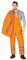 Winter-Warnhose gefüttert Gr. XXL, Warnschutzhose, EN 471 Arbeitshose Arbeitslatzhose