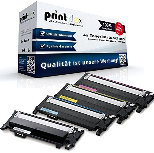 4X Print-Klex Toner kompatibel für Samsung Xpress C430 W C430Series C 430 C430W C432 W C433 W C 480 C480 FN C 480 FN C480 FW C480FW C480 Series C 480 W C480 W C480W C482 C482 FW C 483 FW W SL-C 430 W