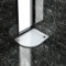 ELEGANT 1000 x 800 x 40 mm Quadrant Stone Tray Left for Shower Enclosure Cubicle + Waste Trap