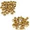 Trimming Shop Leather Rivets 100 Set Double Cap Rivets Tubular Metal Studs for DIY Crafts, Handbag, Belts, Purses, Bags, Shoes, Clothing, Repair & Replacement, 9mm, Gold