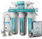 NU Aqua 5-stufiges Umkehrosmose-System, Trinkwasserfilter unter der Spüle, hohe Kapazität, 100 GPD, Bonus PPM-Messgerät, 120 Tage Trial