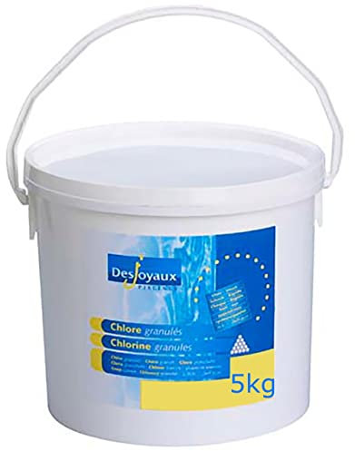 Desjoyaux Pools - Shock Chlorine Granules 5kg – Stabilised, Fast-Dissolving Hot Tub Chemicals & Swimming Pool Treatment – Kills Bacteria, Rapid-Action Water Sanitiser for Pools, Spas & Jacuzzis