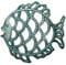 Sungmor Cast Iron Cute Fish Trivet for Wood Stove - Dia-7.5 Inch Dark Green Finish - Rustproof Round Stands for Hot Pots/Dishes/Pans - Decorative Metal Table Trivet for Kitchen Cooking