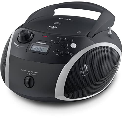 Grundig GPR1090 GRB 3000 BT - Radio portátil con Bluetooth, Color Negro y Plateado