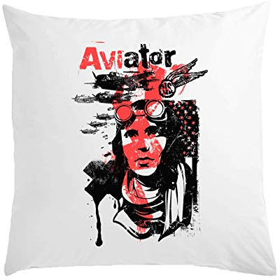 ATPRINTS Aviator United States Air Force Retro Art Weißes Kissen 40x40cm