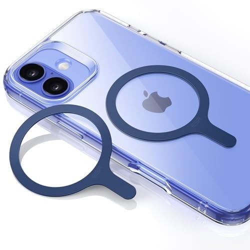 ESR für MagSafe Ring Aufkleber Metallring, 2 Stück Magnet Metallring für Handyhülle, Universelles MagSafe Sticker, für iPhone 16/16e/15/14/13/12/11, Galaxy S24/S23/S22 und mehr, MagSafe Zubehör, Blau
