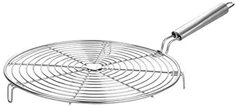 TreegoArt Runde Form Bräter, Edelstahldraht-Bräter, Chiken-Grill, Roti-Grill, Papad-Grill, Chapati-Grill, Bräter
