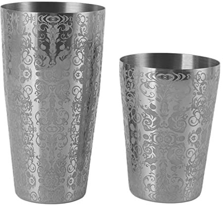 Shaker à Cocktail, Shaker Cocktail, Cocktail Shaker Kit en Acier Inoxydable, Deux Shakers en inox, Shaker à Cocktails Boston,Shaker Boston En Acier Inoxydable Gravé Pour Barman Et Bar à la Maison(#1)