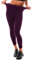 Leafigure Leggings Damen High Waist - Leggins Blickdicht Pflaumenviolett für Sport Gym Yoga XXL