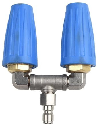 Tsudoku 1Set 4000PSI Pressure Rotating Dual Turbo Nozzle Tip 1/4Inch Metal+Plastic