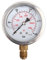 Industrial Pressure Gauge Pressure Gauge, Hydraulic Pressure Gauge 0-250BAR/0-3750PSI, G1/4 Hydraulic Pressure Gauge Liquid Filled 63mm Dial Oil Pressure Gauge