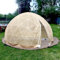Aredwhiterui Transparentes Blasenzelt, 9/12 Fuß, Verbessertes, Großes, Übergroßes, Wetterfestes Pod-Zelt, Campingzelt Mit Kälteschutz, Geodätisches Gewächshauszelt,Gauze-9.5ft