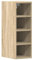 vidaXL Hängeschrank Sonoma-Eiche 20x29,5x60 cm Holzwerkstoff, Küchenschrank, Schrank, Wandschränke, Aufbewahrungsschrank, Wandschrank