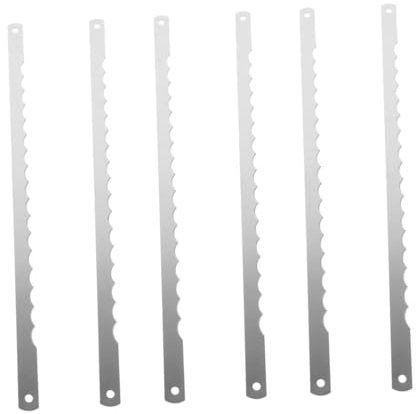 PRETYZOOM 3 Juegos Hoja De Pan Sartenes Ollas Frigideiras Pans Galletas Herramientas Para Hacer Pan Cuchillas Dentadas Cuchillas Para Rebanar Pan Antiadherentes Acero Inoxidable 2 Piezas * 3