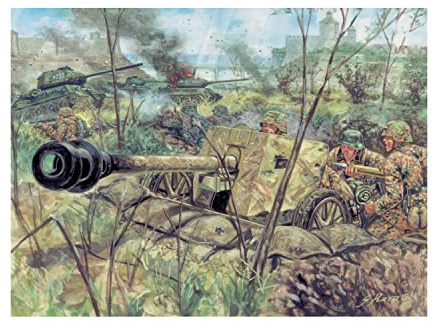 ITALERI The Hobby Company 510006096 – 1: 72 WWII German Anti-Tank Gun PAK 40