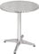 Bolero runder Bistrotisch Edelstahl 1 Bein 60cm