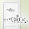 Grandora Wandtattoo Chill Out Lounge I schwarz (BxH) 28 x 12 cm I Türaufkleber Schlafzimmer Kinderzimmer Sticker Aufkleber Wandaufkleber Wandsticker W882