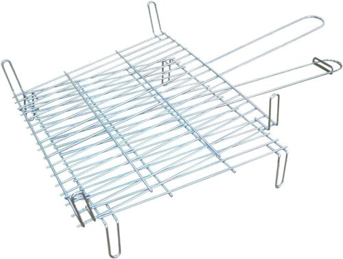 Imex El Zorro - Parrilla Doble Cincada | 50x50 cm | Resistente a la Corrosión y Perfecta para Parrilladas al Aire Libre