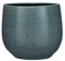 MICA Decorations Pot de Fleurs Gabriel Rond Bleu – Dimensions extérieures – H 20 x Ø 25 cm – Diamètre intérieur 19,5 cm – Cache-Pot Fait Main 1018690 – Taille Unique