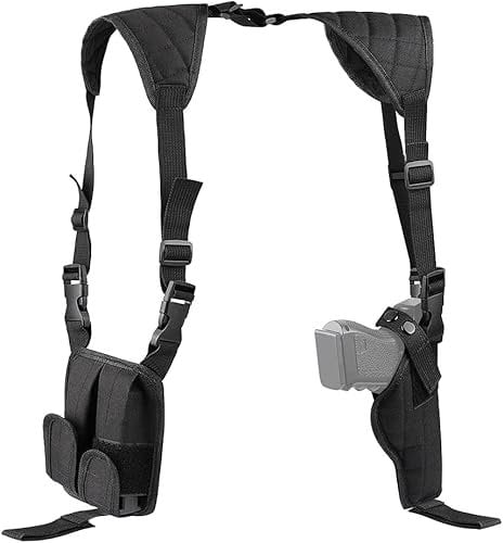 Feyachi Schulterholster Pistolenholster Universal Vertikal Pistolenholster Verstellbar Für Die Meisten Pistolen…