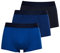 Superdry Trunk Multi Triple Pack Boxer Court, Bleu Marine/Bleu Vif/Mazarine, XXL (Lot de 3) Homme