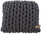 Adorist XXL Grobstrick Kissen Cotton Tube, dunkelgrau