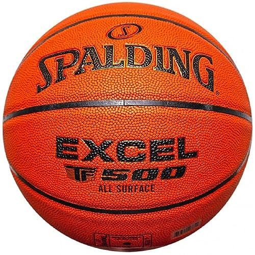Spalding - Excel TF 500 - Basketball - Größe 5 - Basketball - Zertifizierter Ball - Material ZK Composite - Indoor und Outdoor - Anti-Rutsch - Ausgezeichneter Grip