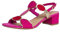 MARCO TOZZI Damen Sandalen mit Absatz mit Verstellbarem Riemen Vegan, Rosa (Pink Comb), 40 EU