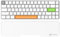 ATTACK SHARK 68 Keys CNC Acrylic Wrist Rest, Ergonomic Keyboard Palm Rest,60 Percent Layout, Portable Anti Slip Clear Frosted Hand Rest, Desk Accessories for Game Playing/Office Typing