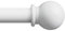 gardinenstange weiß 71-124 cm, wandmontage gardinenstangen set mit Halterungen, Dekorativ 16mm weiss matt gardinenstange 120cm lang, gardinenstange outdoor wetterfest