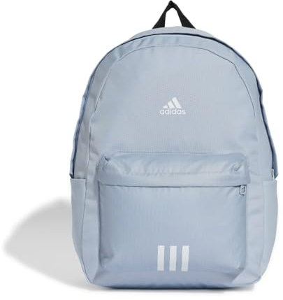 adidas Unisex adulto Classic Badge of Sport 3-Stripes Backpack, wonder blue/white, One Size