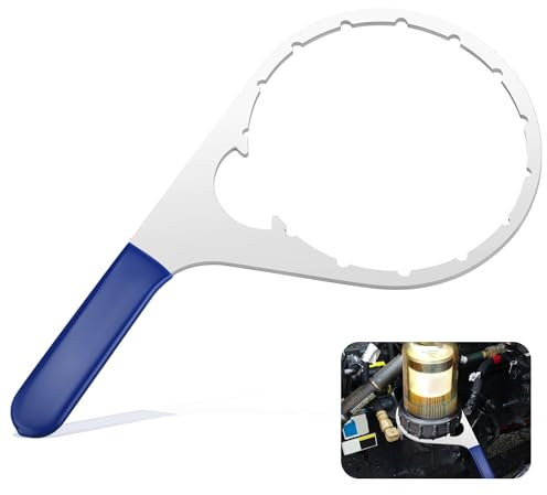 NQEUEPN 15,24 cm Kraftstofffilter Schlüssel, für 380134 382, kompatibel mit Detroit Diesel Truck Engines Cummins Engines, Davco 382 Filterschlüssel, Stahl Kraftstoff Wasserabscheiderschlüssel