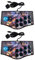 TsoLay 2X Retro Joystick de USB del Controlador de Juegos de Arcade Rocker para Ps2 / / Pc/Android Smart Tv Vibrador Incorporado Joystick de Ocho Direcciones (No.A)