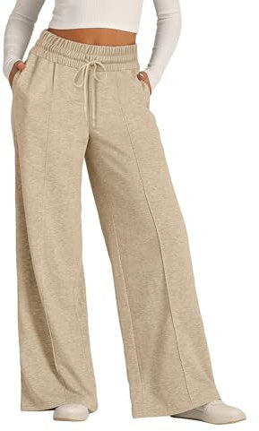 Bequeme Hose Damen Hose Mit Gummizug Damen Jogginghose Polyester Damen Yoga Pants Flared Breite Hosen Hose Damen Baggy Dicke Jogginghose Damen Jogginghose Set Damen Schwarze Stoffhose Damen
