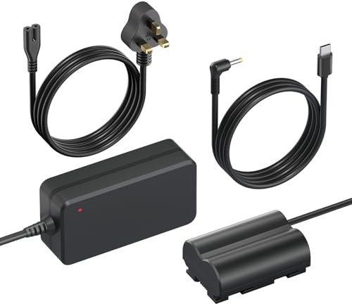 Mspalocell NP-W235 Dummy Battery Kit, AC Power Supply Adapter with Battery Connector Compatible with X-T5, X-T4, VG-XT4, X-S20, GFX50S II, GFX100S, X-H2, X-H2S Camera