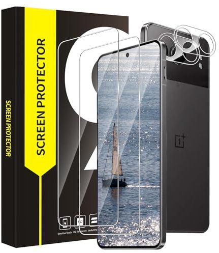 VSEER 2+2 Stück Schutzfolie für Panzerglas für OnePlus Nord 4, 2.5D Kante Präziser Ausschnitt HD Anti-Fingerabdruck Nord 4 Displayschutzfolie mit Kameraschutz Folie, Einfache Installation Handyfolie