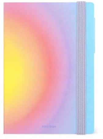 LEGAMI - Tageskalender 2025-2026, Aura, Special Edition, 16 Monate, Medium, Tagebuch von September 2025 bis Dezember 2026, Gummibandverschluss, FSC-zertifiziertes Papier, 12 x 18 cm