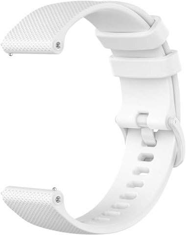 VELULYX bracelet Compatible avec Garmin Venu 2S/Venu 3S/Vivomove 3S/Vivoactive 4S, 18MM Soft Silicone bracelet for Fossil Gen 6/5E/3/4/Withings Steel HR 36mm/ScanWatch 2 39mm