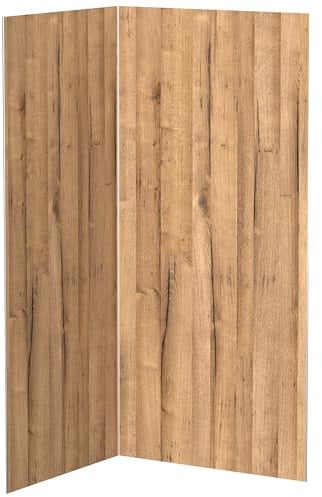 AUPROTEC Aluverbundplatte 3mm Schwarzwald Eiche 2100 x 1000 mm Wandverkleidung Aluminium Duschrückwand fugenlos und pflegeleicht